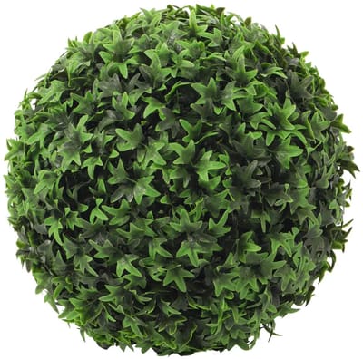 Kunst Klimop Bol 37cm | Groen | klimop bol - kunst hedera bol - compacte groene decoratie buxus kunstplant met UV filter