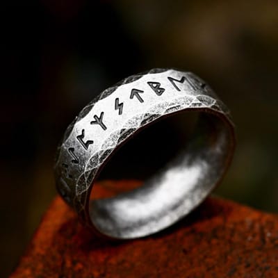 Vintage Odin Noorse Viking Rune Ringen Voor Mannen Mode Roestvrij Staal Keltische Knoop Ringen Retro Koppel Amulet Sieraden Dropshipping 7 black