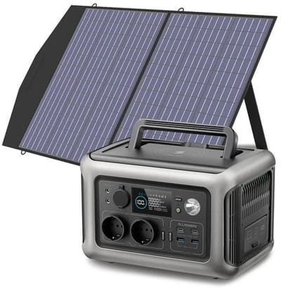 Boleen - Zonne-Energie Oplader - Zonne energie - Zonne Energie Powerbank - Powerstation - Stroomgenerator - Snel laden - Inclusief Zonnepaneel