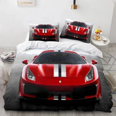 Sportwagen Racen Beddengoed Set Eenpersoons Twin Vol Queen King Maat SUV Truck Bed Set Volwassene Kind Slaapkamer Dekbedovertrek Sets Mannen Jongen Cadeau EU SuperKing 260x220