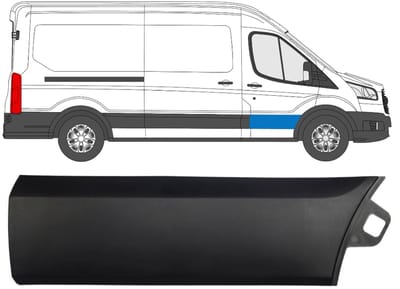 Voordeur sierlijst voor Ford Transit 2014- / Rechts