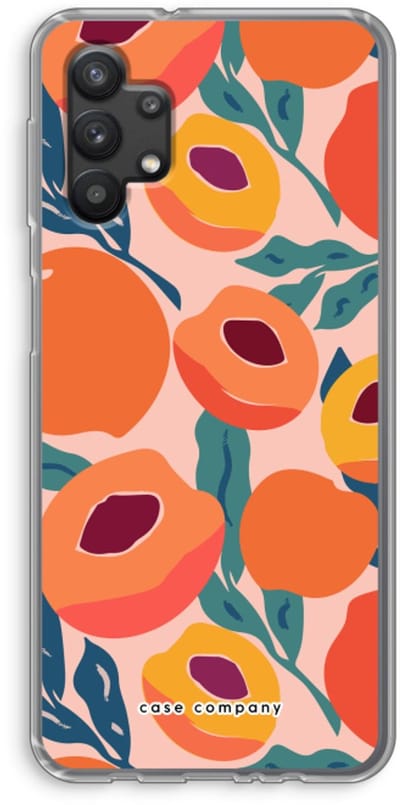 Case Company® - Hoesje geschikt voor Samsung Galaxy A32 5G hoesje - Perzik - Soft Cover Telefoonhoesje - Bescherming aan alle Kanten en Schermrand