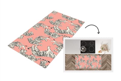 Keukenloper - Loper keuken - Tiger - Patroon - Jungle - 120x60 cm - Keukenloper vinyl