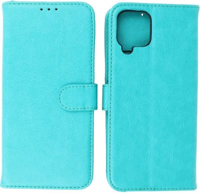 Hoesje Geschikt voor Samsung Galaxy A22 4G - Book Case Telefoonhoesje - Kaarthouder Portemonnee Hoesje - Wallet Cases - Groen