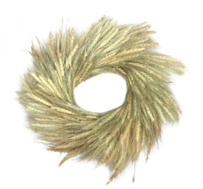 CHAKS - Tarwearenkrans 38 cm, natuurlijke landelijke decoratie