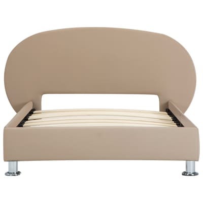 vidaXL - Bedframe - kunstleer - cappuccino - 100x200 - cm