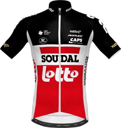 Fietsshirt Soudal-Lotto Kids Spl Aero Trui Km Lr X21 - Maat: 110