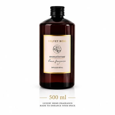 Velvet Rose Geurstokjes Navulling 500 ml – Diffuser Refill – Luxe Huisparfum – Aromatherapie Geurvloeistof