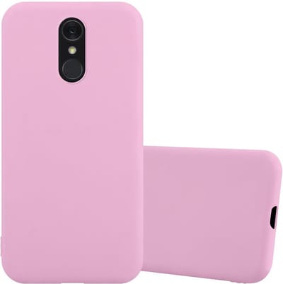 Cadorabo Hoesje geschikt voor LG Q7 / Q7a / Q7+ in CANDY ROZE - Beschermhoes gemaakt van flexibel TPU silicone Case Cover