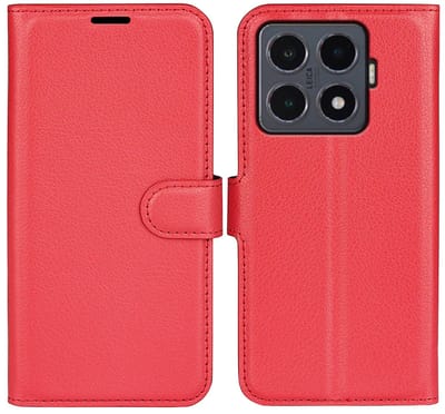 MobyDefend Hoesje - Geschikt voor Xiaomi 15T Pro - Kunstleren Wallet Book Case (Sluiting Voorkant) - Rood