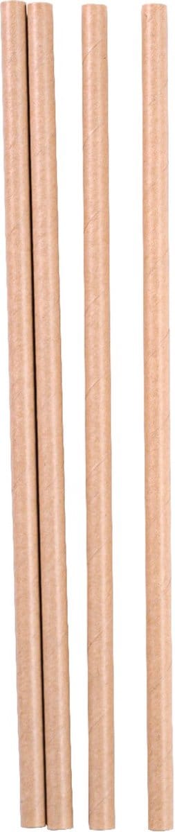Take Dis Drinkrietjes kraft papier 21cm 500st - Doos 500 stuks