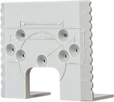 Deur Scharnier Mal - Freesmal Houtbewerking - Precieze Montage - Magnetisch Stabiliserend - 10 x 8 cm