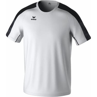 Erima Evo Star T-Shirt Kinderen - Wit / Zwart | Maat: 164