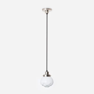 Hanglamp aan snoer Paeonia 20's Matnikkel - Art Deco Trade