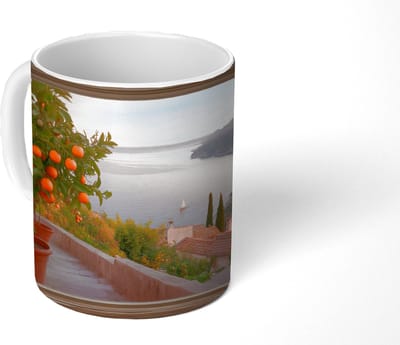 Mok - Koffiemok - Doorkijk - Uitzicht - Meer - Landschap - Mokken - 350 ML - Beker - Koffiemokken - Theemok