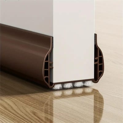 14 stuks 93cm Deuronderafdichtingsstrip met borstel PVC Stofdicht Geluidsdicht Klik-in installatie Spleet Deur Tochtstopper Weerstrip 1pc