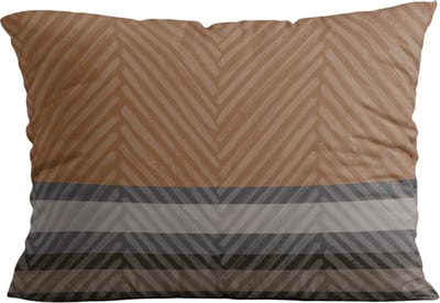 Zelesta Royalbed Kussensloop Set van 2 - Brown Stripes - Kussenslopen - 60x70cm