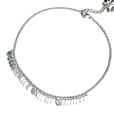 Zilver-Enkelbandje-Leafs-22 cm-Enkelsieraad - Charme Bijoux