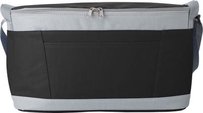 Grote koeltas zwart/grijs 39 cm - 18 liter - Koeltassen voor onderweg/op het strand