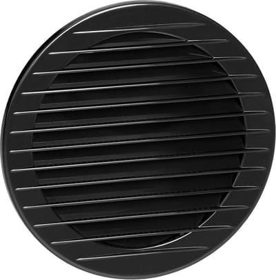 Ventilatie Rooster - Rond Rooster - Luchtcirculatie - Ingezet Hor Gaas - Ø150 mm - Grafiet