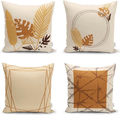 Zethome Kussenhoes Vierkantjes - Soft Touch – 43 x 43 Digitaal bedrukt - 4 stuk