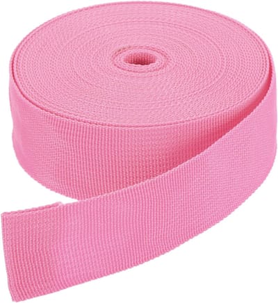 Nylon riem - Platte band - Doe-het-zelf projecten - Sterk en duurzaam - 10 meter x 5 cm - Roze