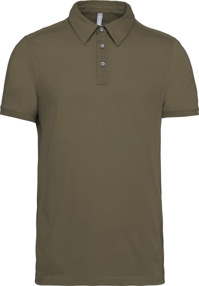 Herenpolo korte mouwen van jersey katoen Kariban Light Khaki - 3XL