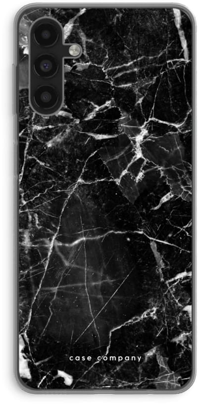 Case Company® - Hoesje geschikt voor Samsung Galaxy A13 5G hoesje - Zwart Marmer - Soft Cover Telefoonhoesje - Bescherming aan alle Kanten en Schermrand