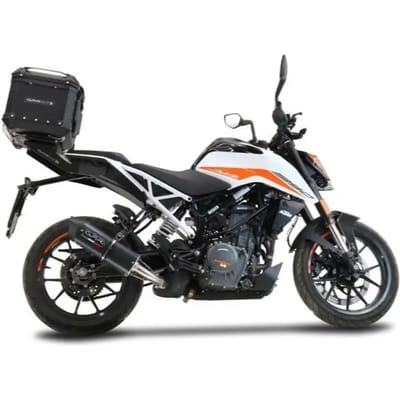 Top case motorfiets van aluminium met bagagedrager en specifieke plaat GPR Tech KTM Duke 125 2017/2020 E4