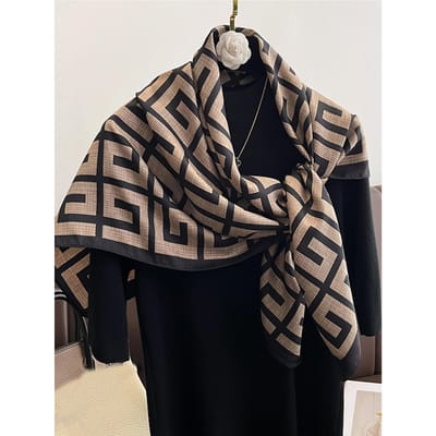 90*90cm Luxe Vierkante Zijden Sjaals Dames Hijab Sjaals Mode Print Zakdoek Vrouw Hoofddoek Foulard Bandana Strand Pareo 90x90cm gray