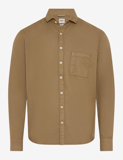 Brax Heren Overhemd  Style HAROLD cappucino, beige, maat S