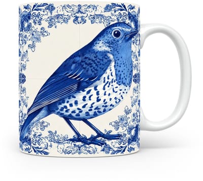 Mok Roodborstje Beker voor koffie of tas voor thee, cadeau voor dierenliefhebbers, moeder, vader, collega, vriend, vriendin, kantoor, opa, oma, hond, kerst, sinterklaas, verjaardag