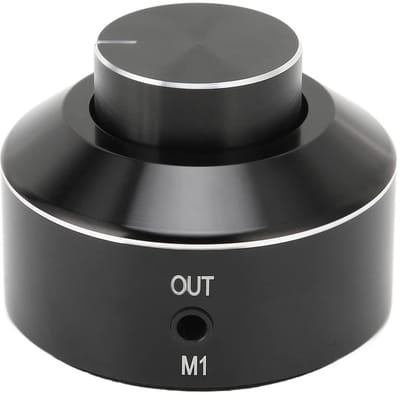 Solidchoice - Dailygoody - Mini Actieve Volumeknop - Audioregelaar - Compact en stijlvol - Zwart - Volumeregelaar - Ideaal voor PC-luidsprekers - Aluminiumlegering