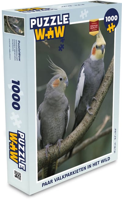 Puzzel Paar valkparkieten in het wild - Legpuzzel - Puzzel 1000 stukjes volwassenen