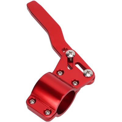 Extension de commodo de volant 28 mm Alliage d'aluminium Kit de positionnement vers le haut du levier de signal Rouge rouge