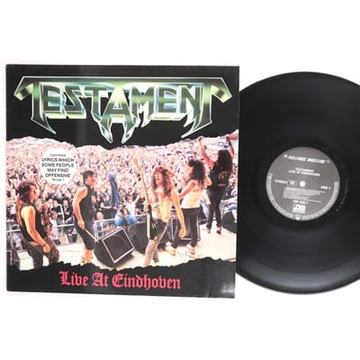 12-inch Plaat TESTAMENT Live At Eindhoven 7802261 MEGAFORCE 1987 Europa Metal Gebruikt