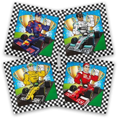 Folat - Servetten - Formule 1 - 33 x 33 cm (20 stuks)