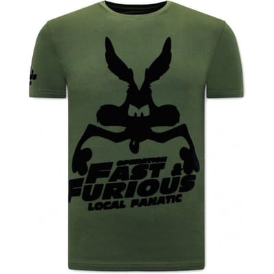 Grappige t shirts Mannen - Fast and Furious - Groen