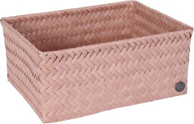 Handed By - Opbergmand - Mand - Speelgoedmand - Woonkamer - Badkamer - Kinderkamer - Luiertafel - Babykamer - Top Fit open large - koperroze - copper blush