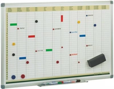 Magnetisch Bord Faibo 60 X 90 Cm Weekplanner Wit