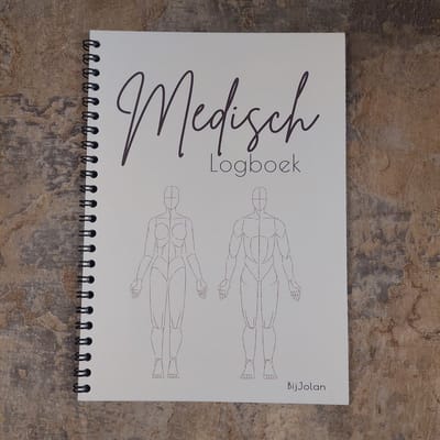 Medisch Logboek - 12 maanden - Gezondheidsdagboek - Invulboek - A5 formaat - BijJolan