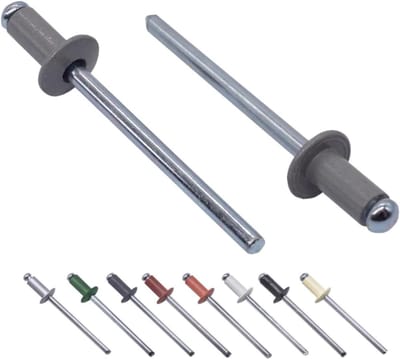 Blinde Klinknagels - Pop Klinknagels - Verbindingen Maken - Aluminium Met Staal - 32 x 8 mm - Stoffig Grijs