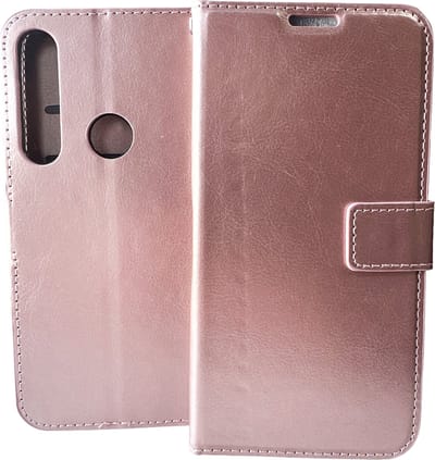 Bookcase Rosé Goud Geschikt voor Motorola Moto G8 Power Lite - portemonnee hoesje - ZT Accessoires