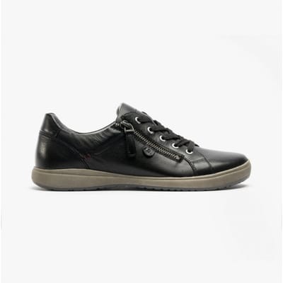 Josef Seibel Caren 12 Dames Leren Sneakers Zwart