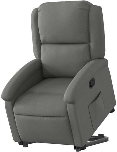 Sta-op-stoel - Fauteuil Leunstoel - Comfortabel Ontspannen - Elektrische Hulp - Verstelbaar - Donkergrijs