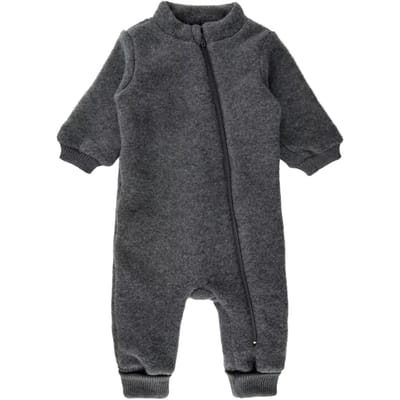 Geribde baby romper van wol Mikk-Line