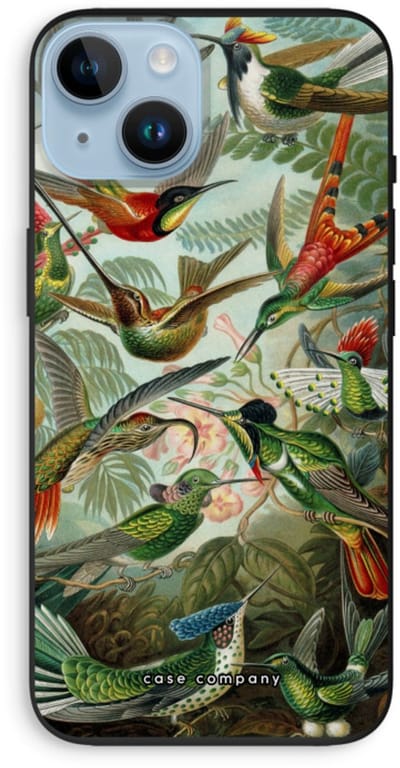 Case Company® - Hoesje geschikt voor iPhone 14 hoesje - Haeckel Trochilidae - Biologisch Afbreekbaar Telefoonhoesje - Bescherming alle Kanten en Schermrand