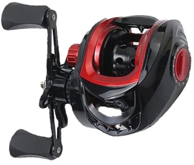 Dailygoods- Baitcasting Vismolen Lichtgewicht - Gladde Lange Gegoten Metalen Vismolen - Anti-explosielijnfunctie - 7,2:1 Overbrengingsverhouding - 8 kg Remkracht - Geschikt voor zout- en zoetwater