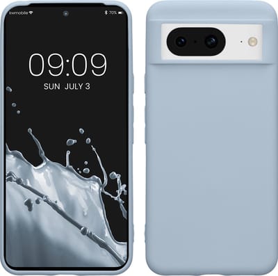 kwmobile telefoonhoesje geschikt voor Google Pixel 8 - Hoesje voor smartphone - Back cover in mat lichtblauw