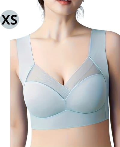 Livano BH Zonder Beugel - Zonder Bandjes - Push-up Bh's - Comfort Bh - Lichtblauw XS